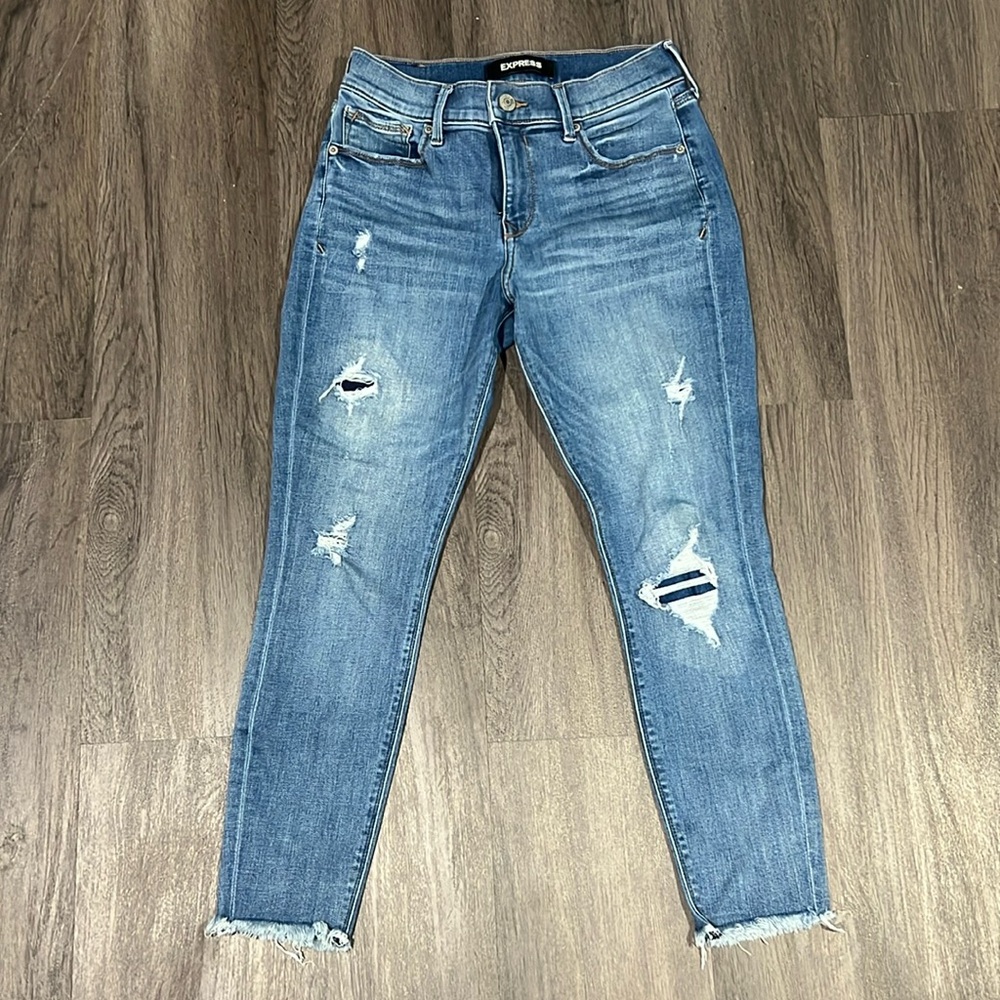 Woman’s Express stretch + Ankle Legging Mid rise Jeans
